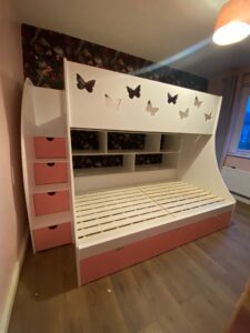 bunk with custom design for two children