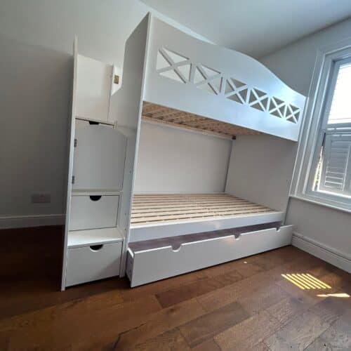 bunk bed with trundle cork
