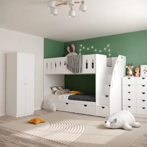 Buy Bunk Bed With Steps and Trundle in Ireland MK Furnishings