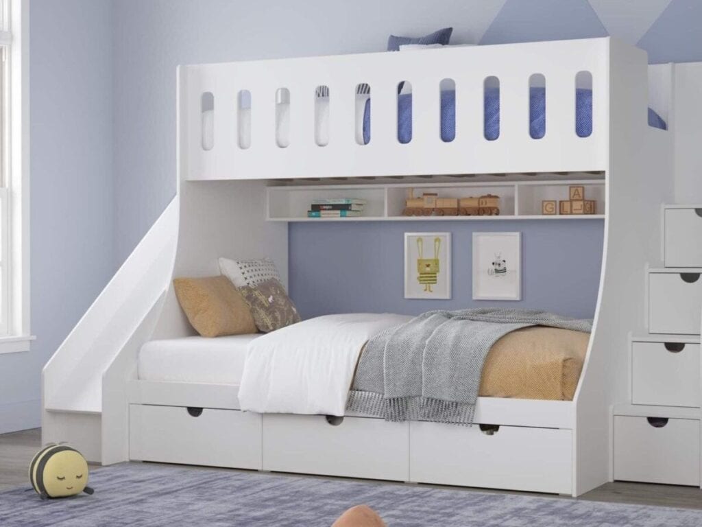 Bunk beds with slides